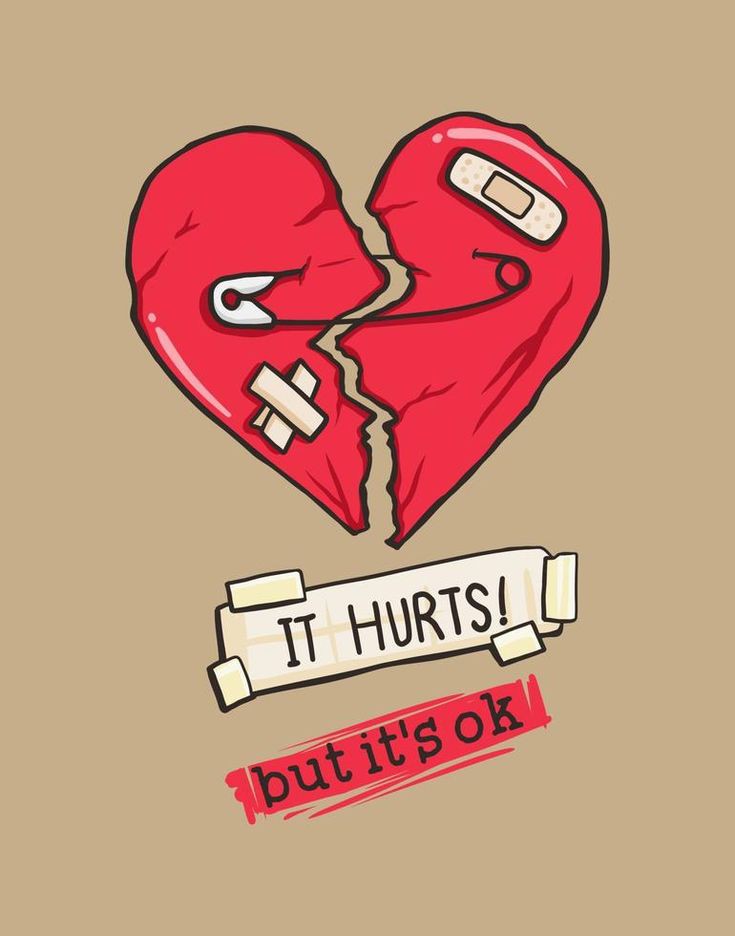 broken heart cartoon dp