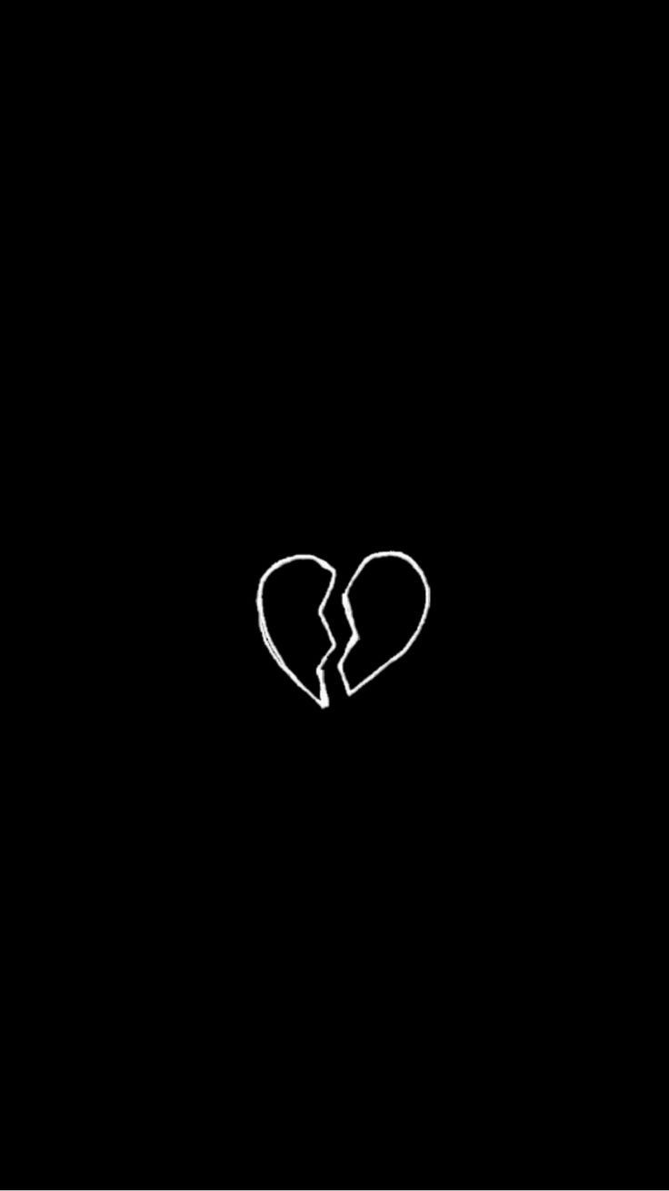 dark broken heart dp