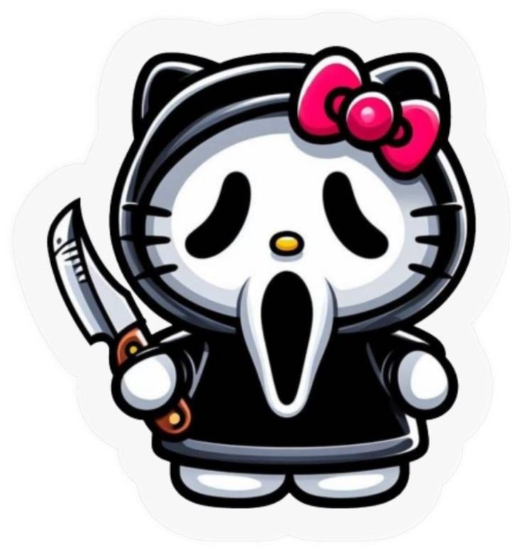 hello kitty pfp black hair hello kitty pfp black hair