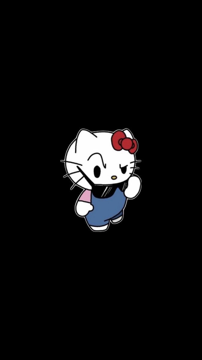 hello kitty pfp black hair hello kitty pfp black hair
